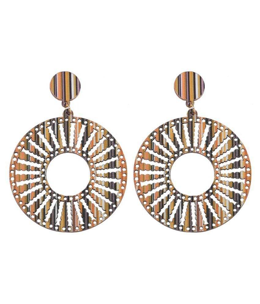 SILVER SHINE Beautiful Stylish Wooden Light Weight Dangler Earrings for Girls and Women. SILVER SHINE Beautiful Stylish Wooden Light Weight Dangler Earrings for Girls and Women.