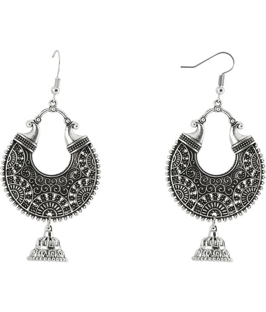 Silver Shine Charming Silver Fish Hook Earrings for Women - Earrings | Buy online on ZillyBuy