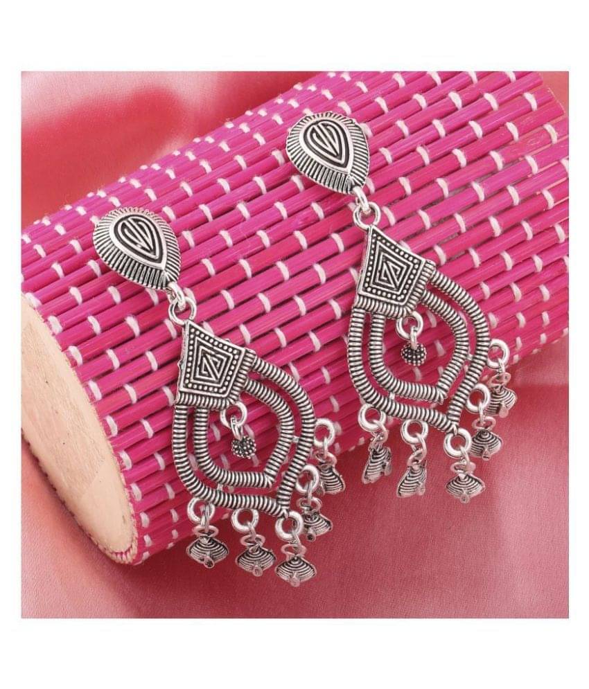     			Silver Shine Charming Silver Multi Dangle Drop Earrings.