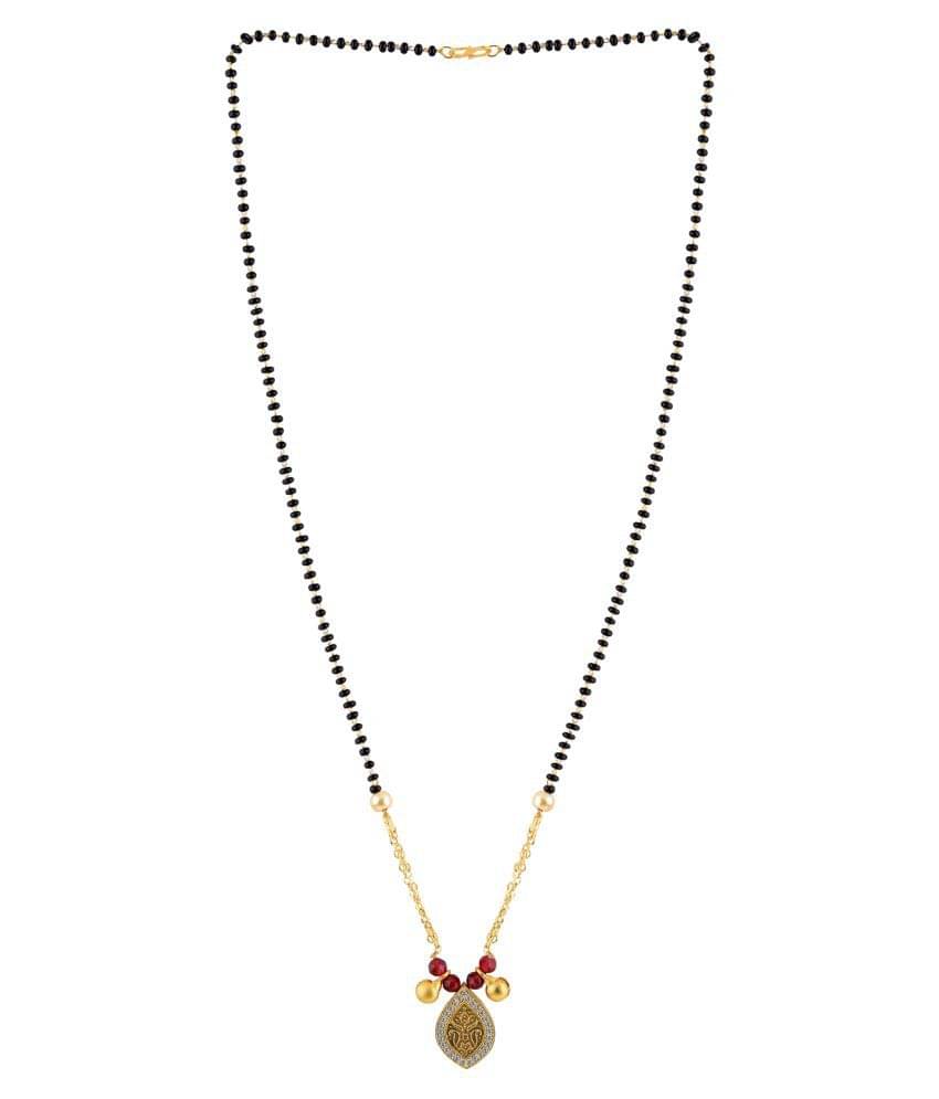     			SILVER SHINE Daily Wear Charm Delicated Pandent Mangalsutra For Women