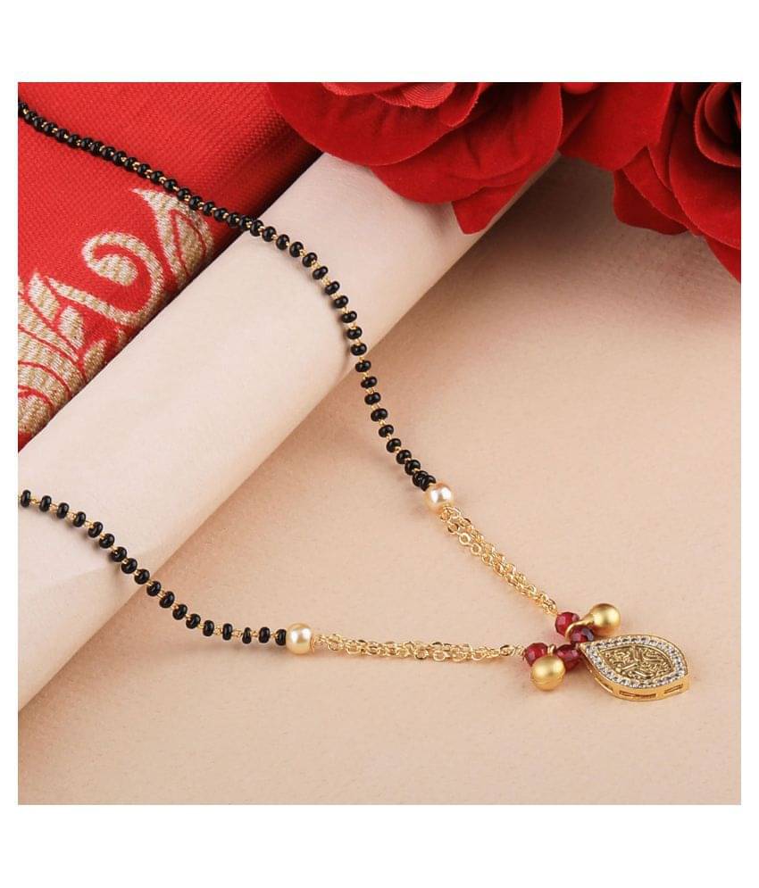 SILVER SHINE Daily Wear Charm Delicated Pandent Mangalsutra For Women SILVER SHINE Daily Wear Charm Delicated Pandent Mangalsutra For Women