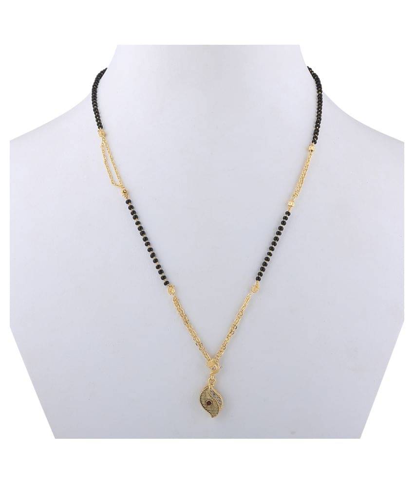     			SILVER SHINE Party Wear Delicated Gold Plated Mangalsutra For Women