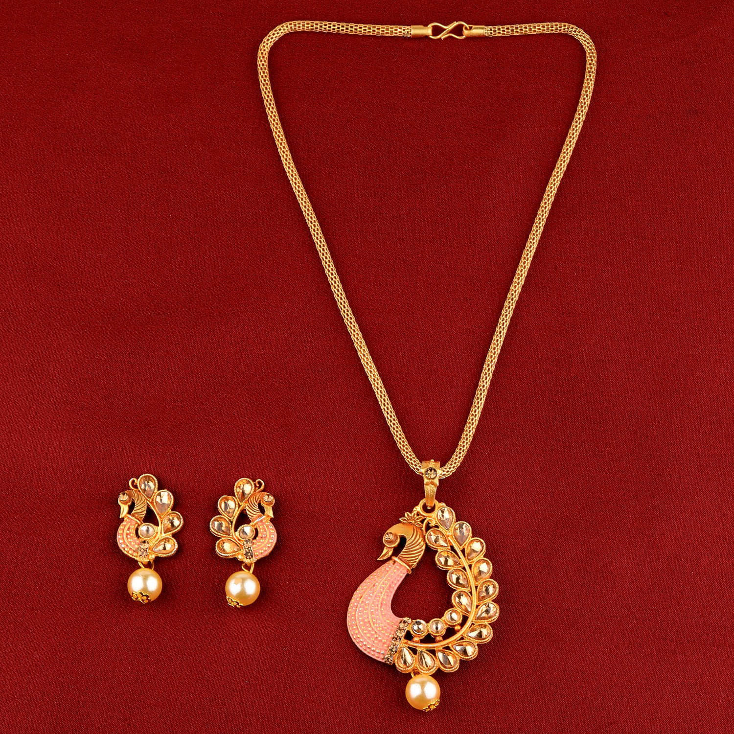 SILVERSHINE Attractive Stylish  gold Plated Peacock Designer Pendant For Women Girl     			SILVERSHINE Attractive Stylish  gold Plated Peacock Designer Pendant For Women Girl