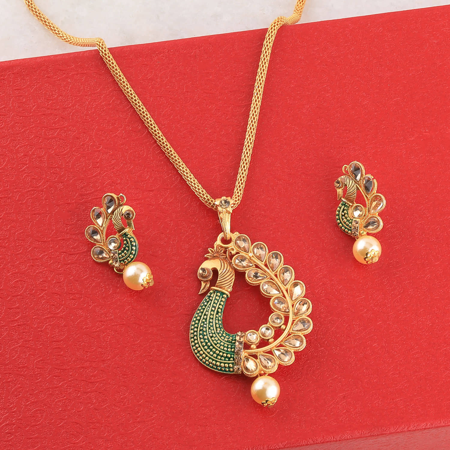 Silver Shine Alloy Green Contemporary Contemporary/Fashion Antique