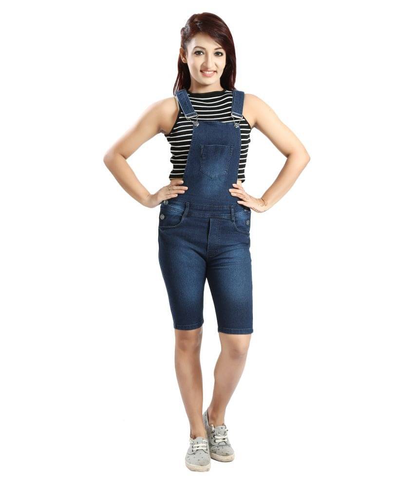 FCK-3 Blue Denim Jumpsuit     			FCK-3 Blue Denim Jumpsuit