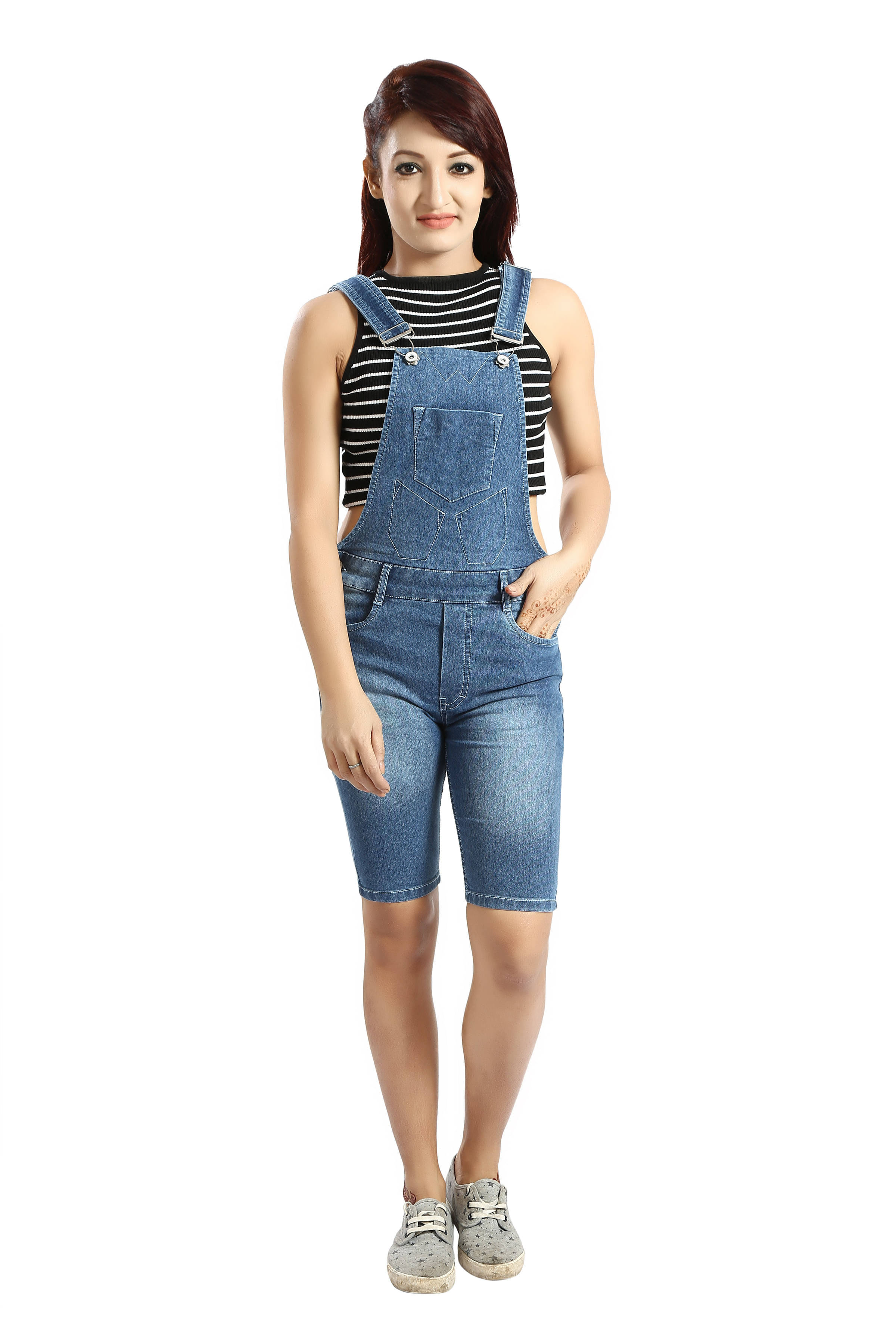 FCK-3 Blue Denim Jumpsuit FCK-3 Blue Denim Jumpsuit