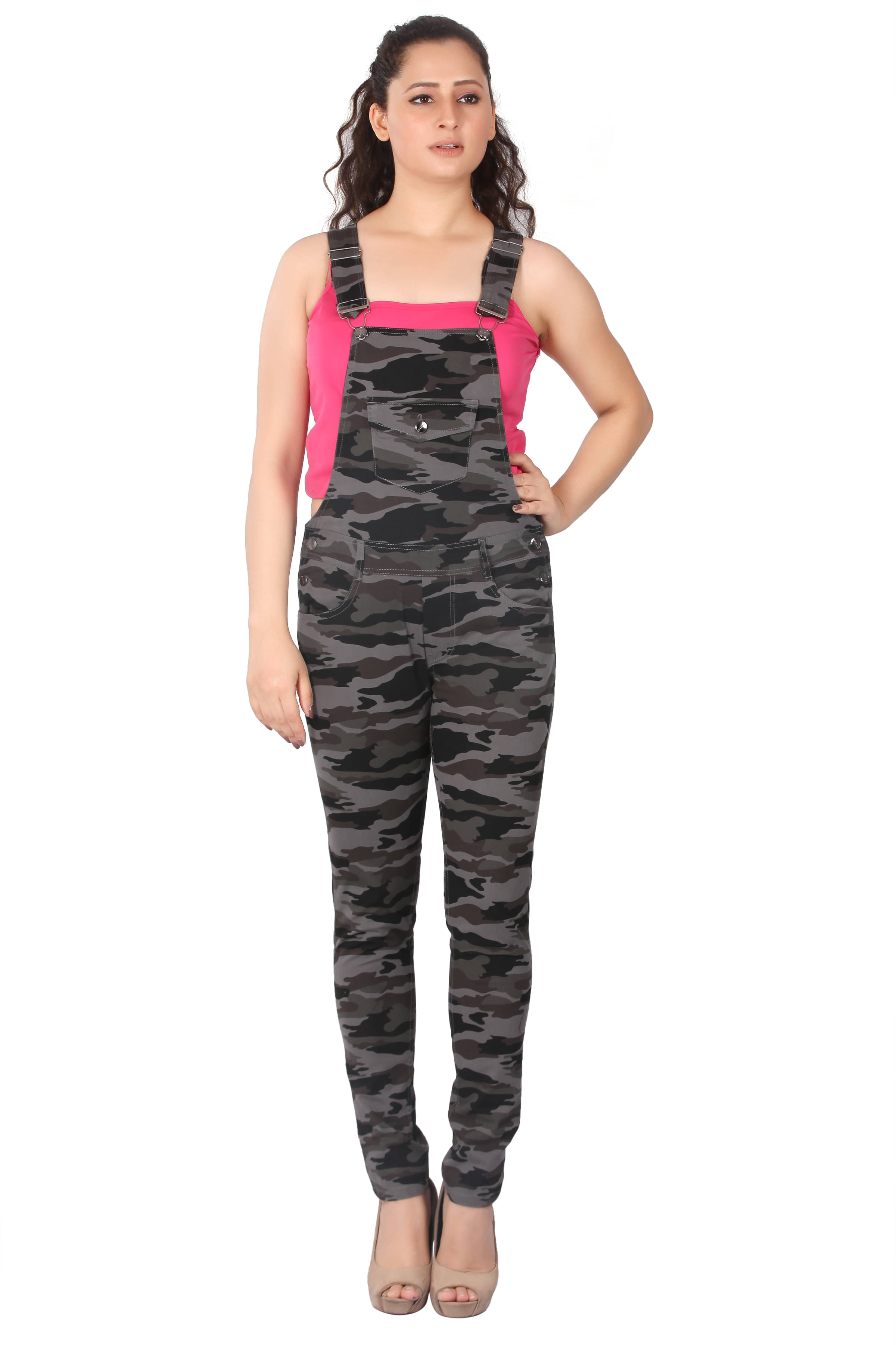 FCK-3 Multi Color Denim Jumpsuit FCK-3 Multi Color Denim Jumpsuit