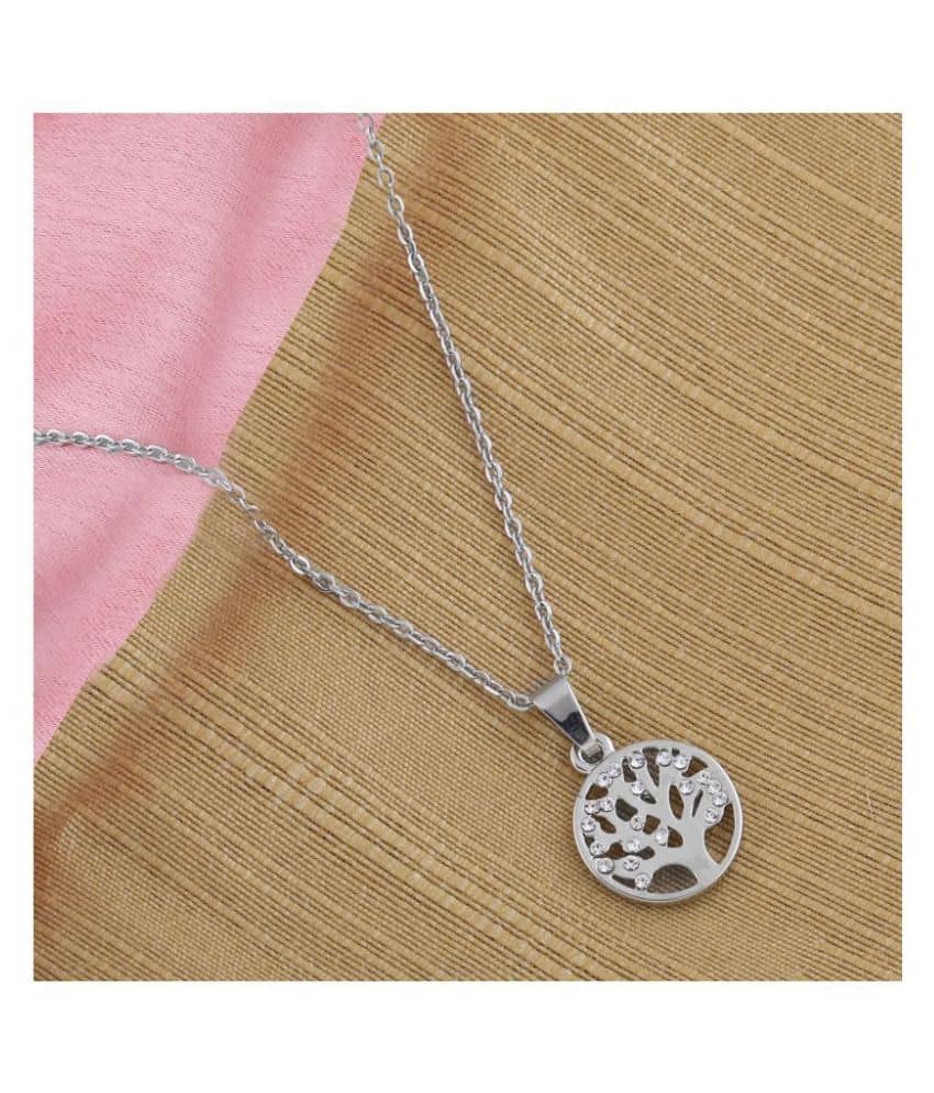 Silver Shine Silver Plated Chain ( Set of 1 )