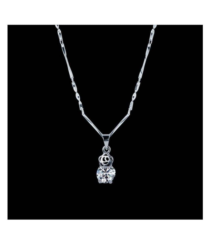     			Silver Shine Gold Plated Chain ( Set of 1 )
