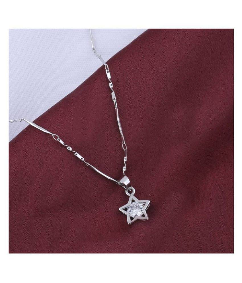     			Silver Shine Gold Plated Chain ( Set of 1 )