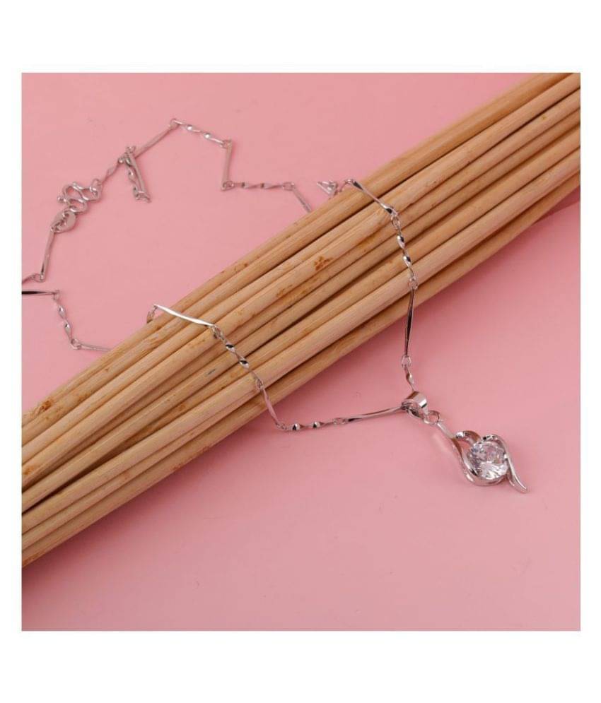     			Silver Shine Gold Plated Chain ( Set of 1 )