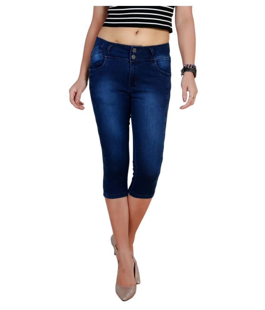     			FCK-3 Denim Hot Pants - Blue