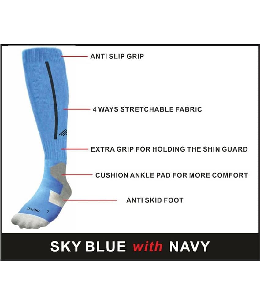 Just rider Cotton Men's Solid Knee Length Socks for Hockey/Soccer/Football Stocking. - Sports and Fitness Equipment | Buy online on ZillyBuy