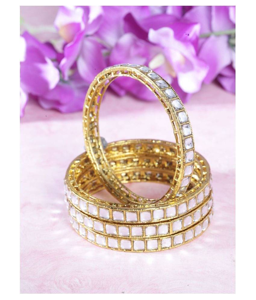 Priyaasi - Gold Bangle Set (Pack of 1) Priyaasi - Gold Bangle Set (Pack of 1)