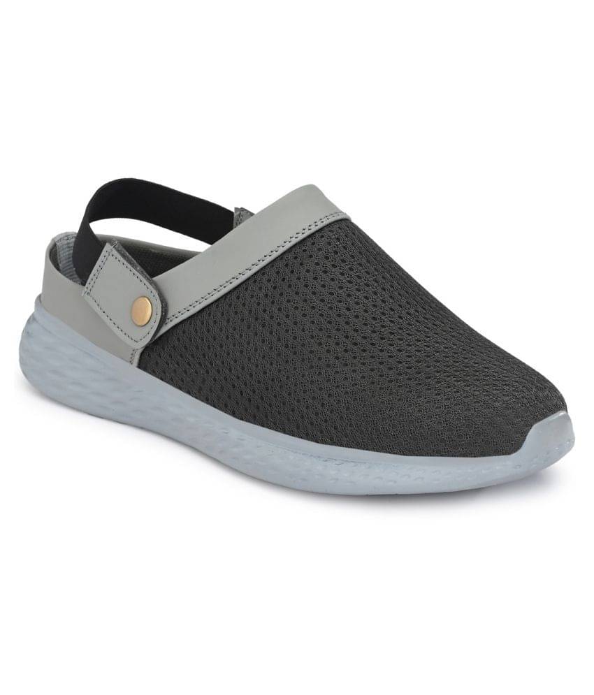     			Bucik Gray Mesh Floater Sandals
