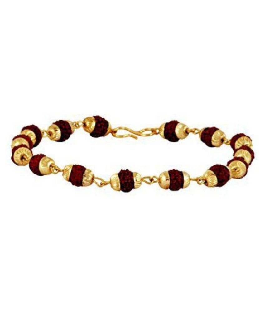     			RUDRAKSHA BRACELET Golden cap Original rudraksha beads | stylish rudraksha bracelet RUDRA DIVINE self Certified