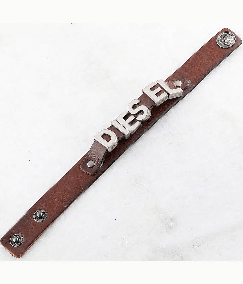 SILVERSHINE Exclusive DIESEL Studded Designer Bracelet for men Jewellery - Bangles & Bracelets | Buy online on ZillyBuy