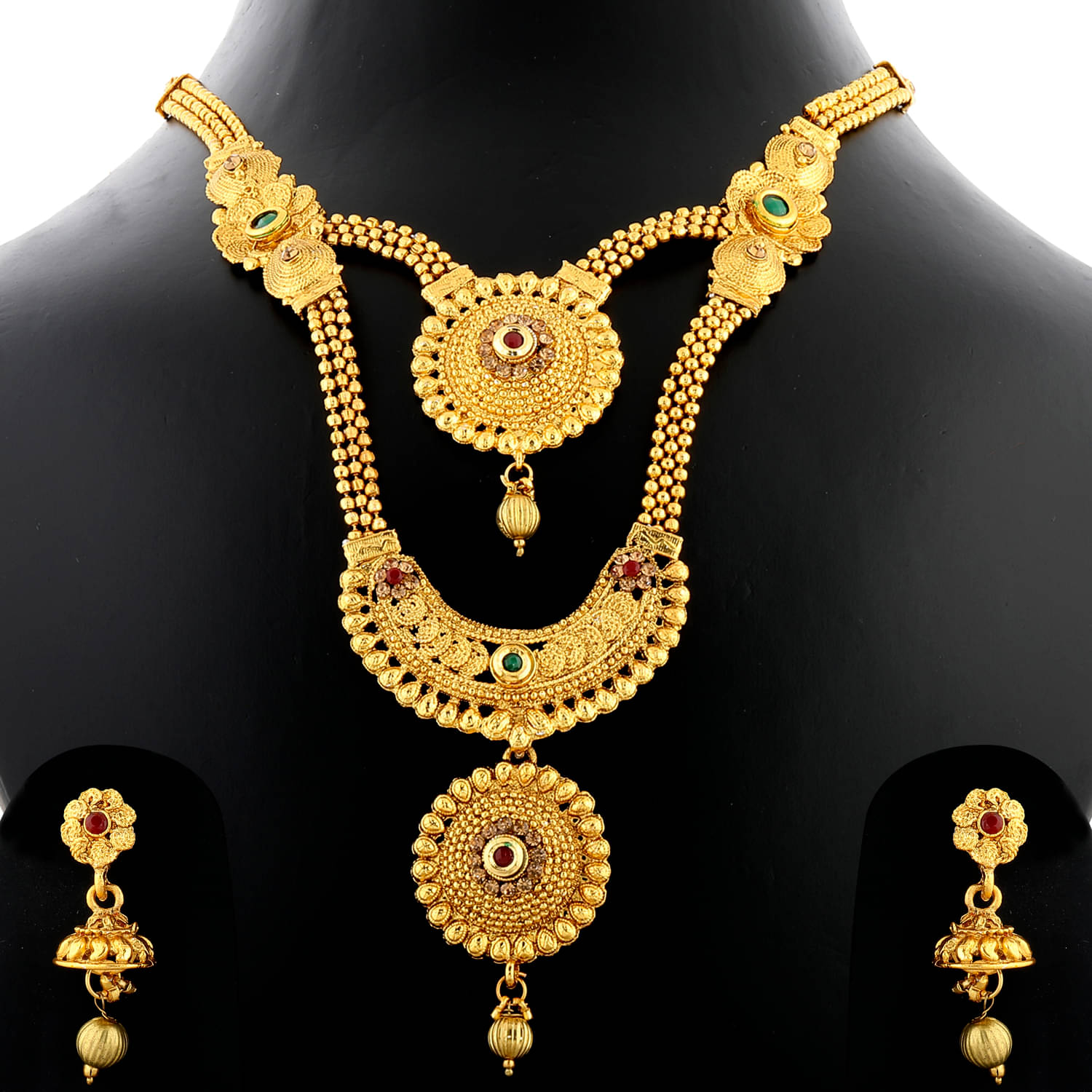 Silver Shine Traditional Gold Choker Set For Women And Girl Silver Shine Traditional Gold Choker Set For Women And Girl