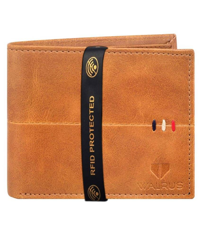     			Walrus PU Beige Casual Regular Wallet