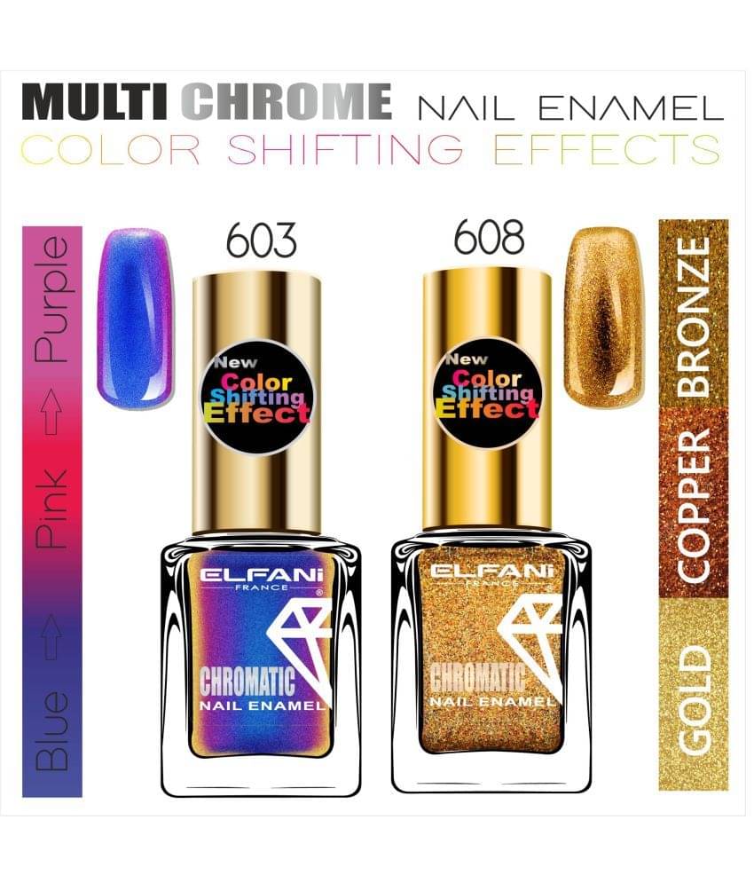     			Elfani Nail Polish Kit Multi Shimmer 18 mL