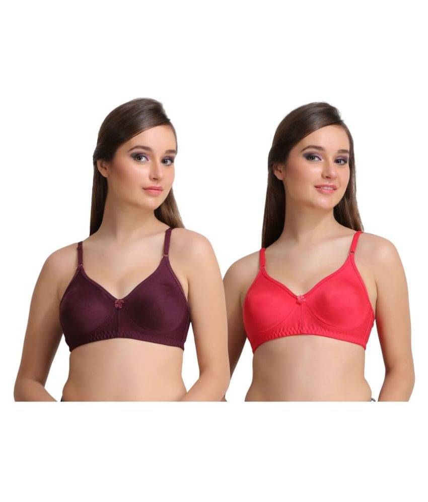     			Leading Lady Cotton T-Shirt Bra - Multi Color