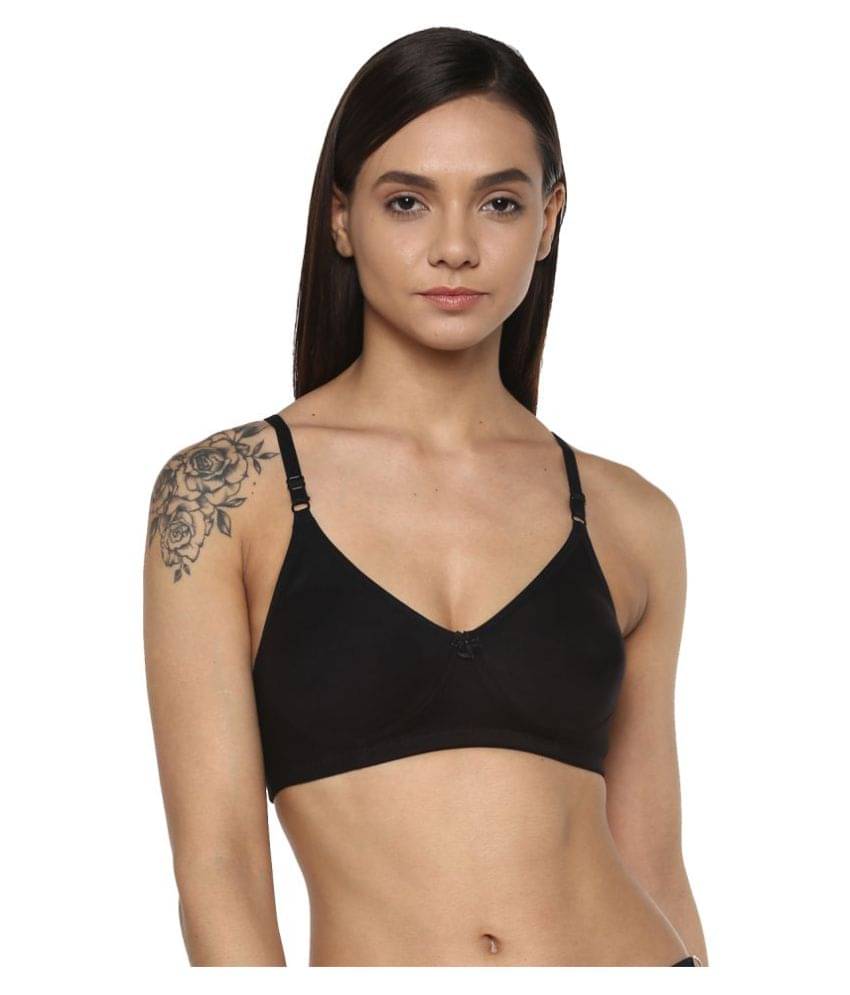 Leading Lady Cotton Non Padded Women's T-Shirt Bra ( Black ) Leading Lady Cotton Non Padded Women's T-Shirt Bra ( Black )