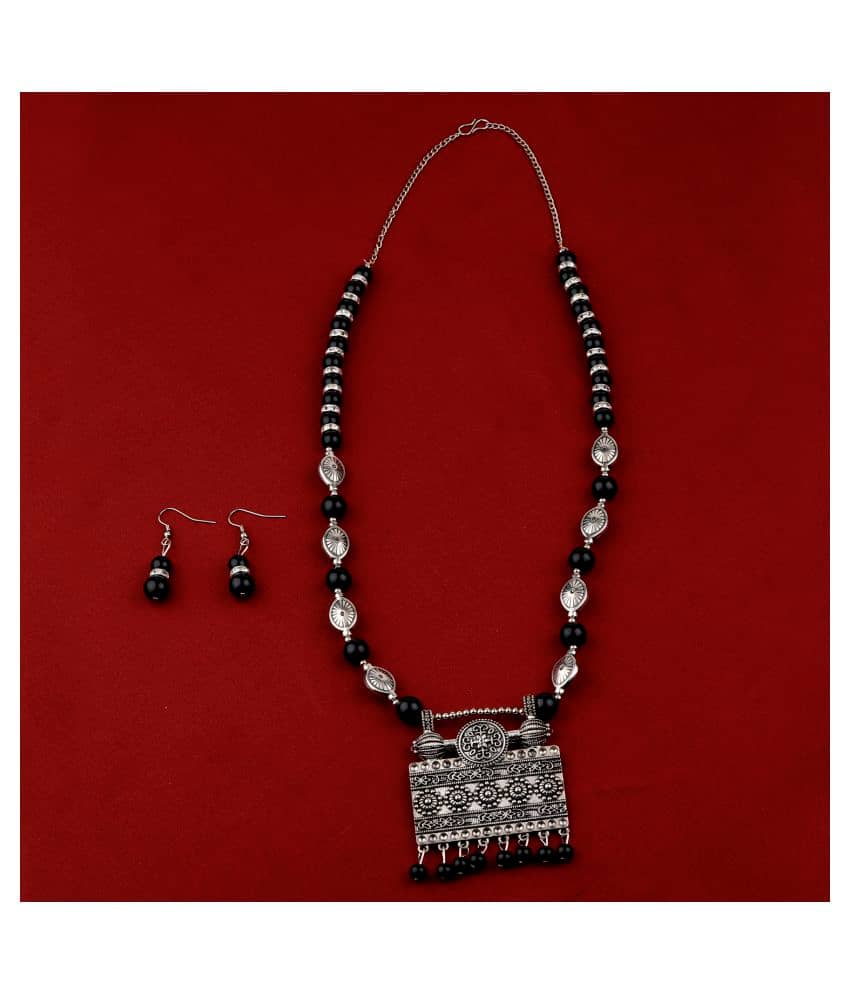 Silver Shine Alloy Silver Contemporary Contemporary/Fashion Antique Necklaces Set