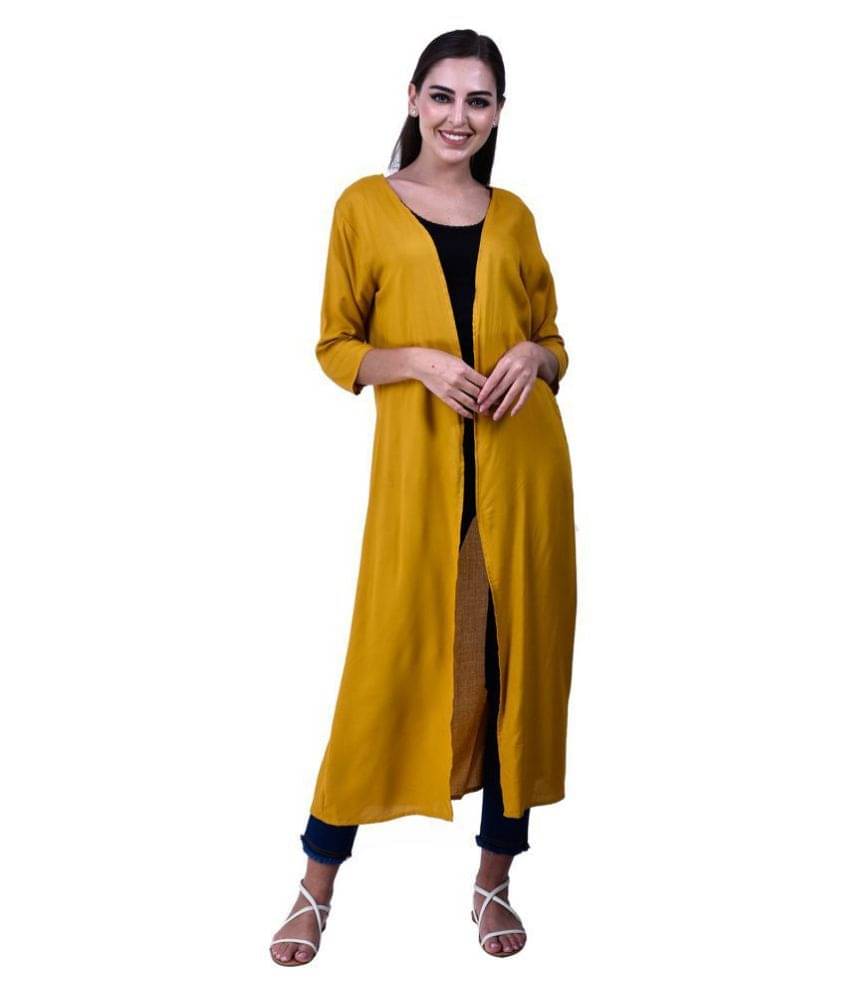     			You Forever Rayon Shrugs - Yellow