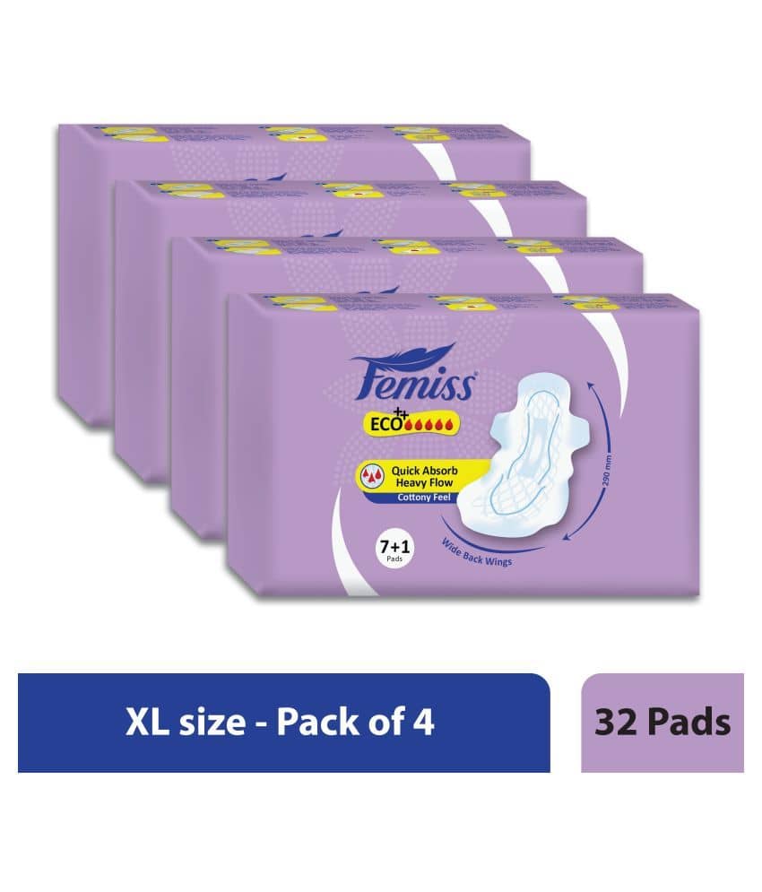 Femiss XL 32 Sanitary Pads Pack of 4
