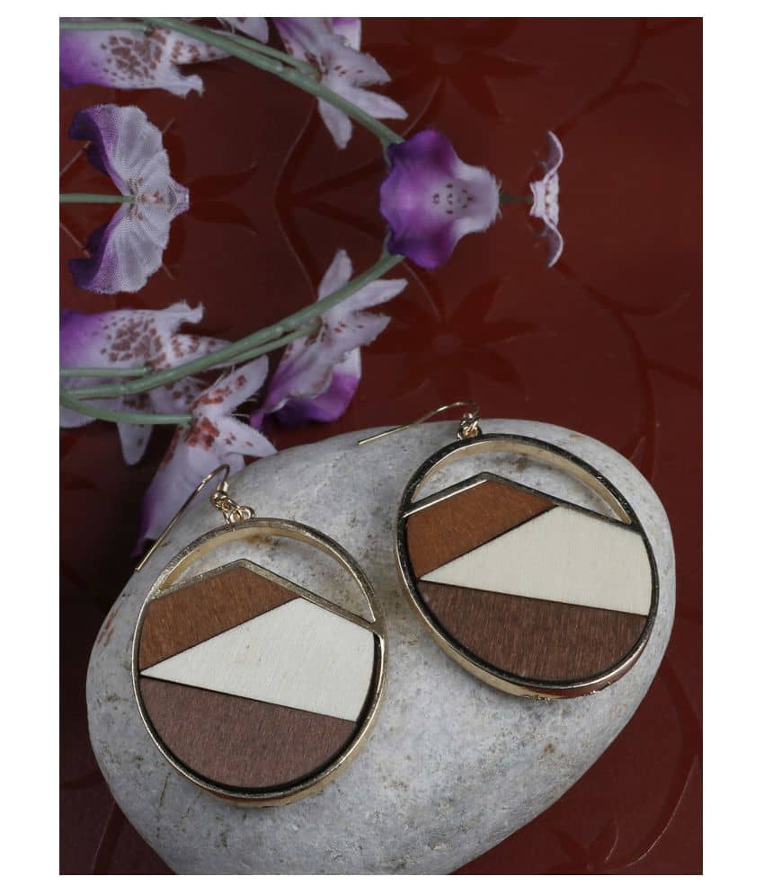 Prita's Fancy Fusion Wooden Earrings For Girls/Women - Earrings | Buy online on ZillyBuy