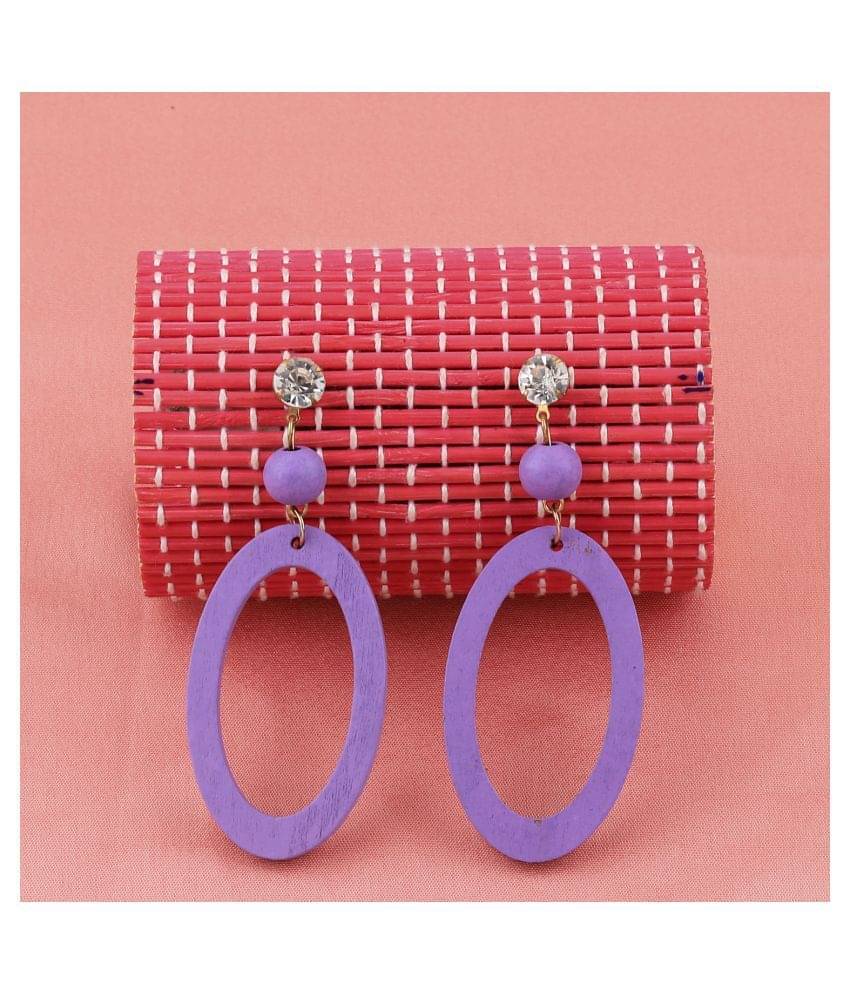 SILVER SHINE Designer Alegent Diamond Wooden Light Weight Earrings for Girls and Women. SILVER SHINE Designer Alegent Diamond Wooden Light Weight Earrings for Girls and Women.
