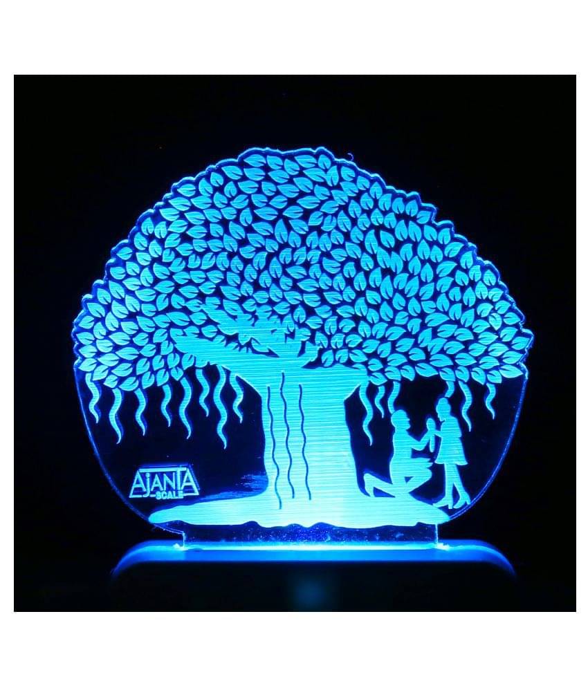     			SUPER AJANTA 2030 Coupel Tree 3D Night Lamp Multi - Pack of 1
