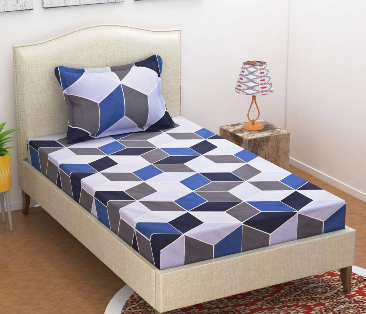 lazybees Single Cotton Multi Abstract Bedding Set lazybees Single Cotton Multi Abstract Bedding Set