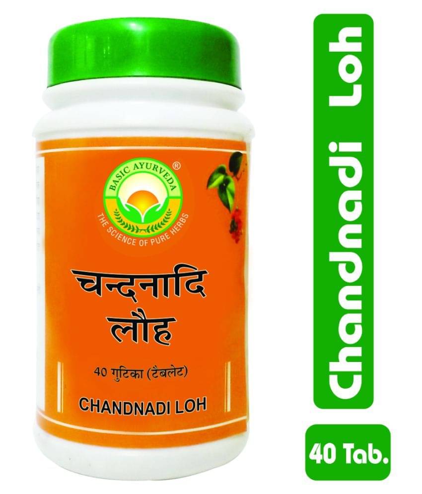     			Basic Ayurveda Chandnadi Loh Tablet 40 no.s Pack Of 5