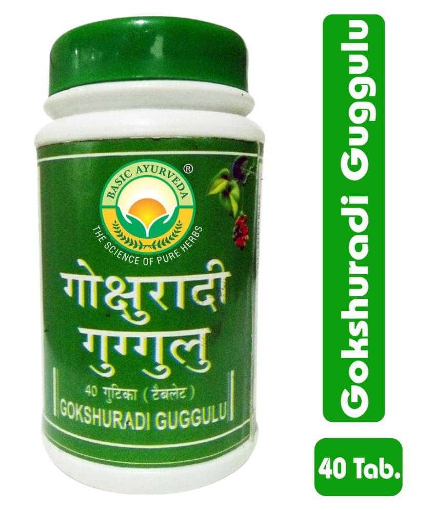     			Basic Ayurveda Gokshuradi Guggulu Tablet 40 no.s Pack Of 6