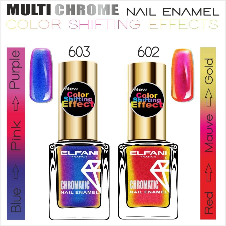     			Elfani Nail Polish Multi Shimmer 18 mL