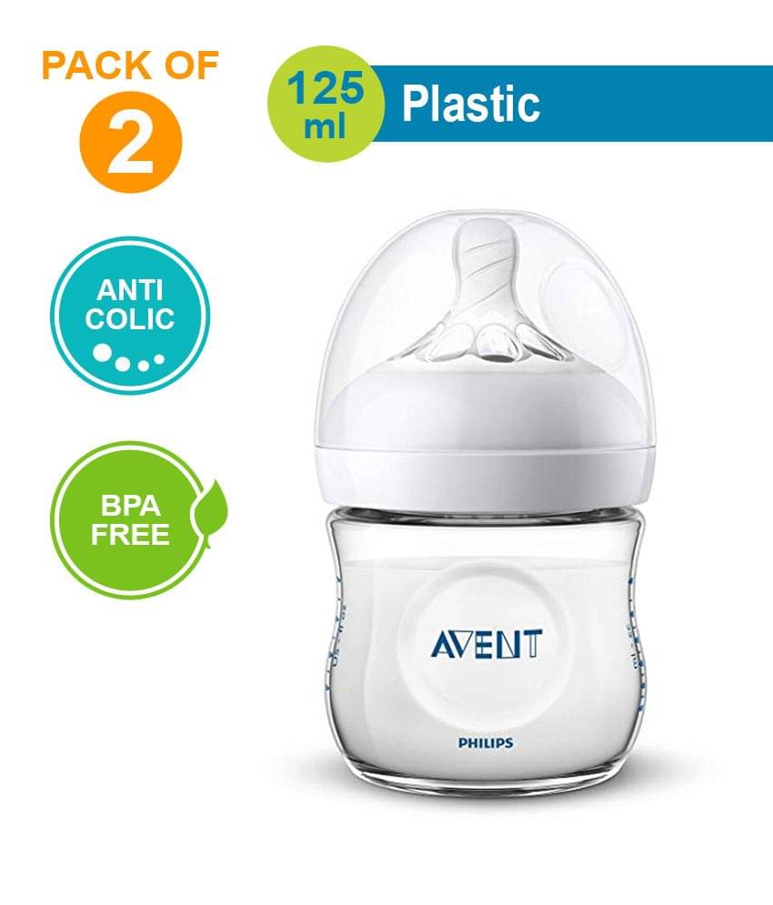 Philips Avent Natural Bottle (Twin Pack) - 125ml Each Philips Avent Natural Bottle (Twin Pack) - 125ml Each