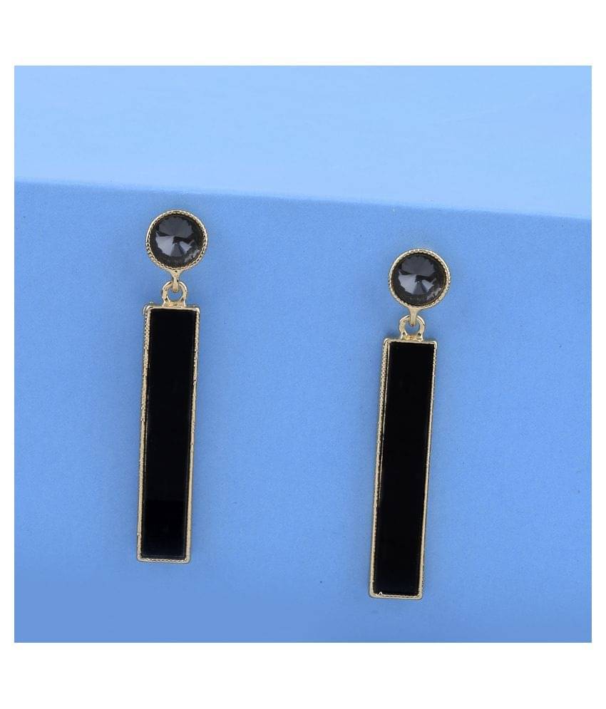 SILVER SHINE Antique Gold Plated Party Wear Long Dangle Earring For Women Girl SILVER SHINE Antique Gold Plated Party Wear Long Dangle Earring For Women Girl