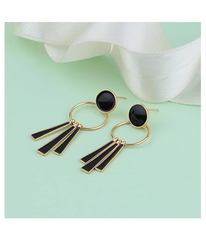     			SILVER SHINE Exclusive Gold Plated Charm Party Wear Dangle Earring For Women Girl