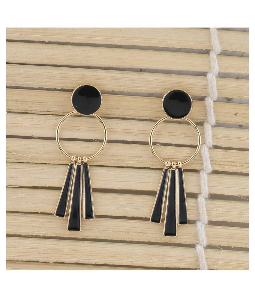     			SILVER SHINE Exclusive Gold Plated Charm Party Wear Dangle Earring For Women Girl