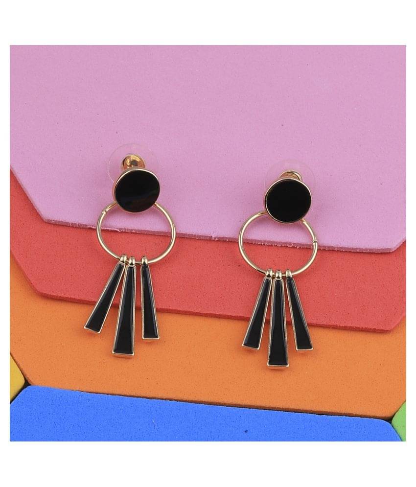 SILVER SHINE Exclusive Gold Plated Charm Party Wear Dangle Earring For Women Girl SILVER SHINE Exclusive Gold Plated Charm Party Wear Dangle Earring For Women Girl