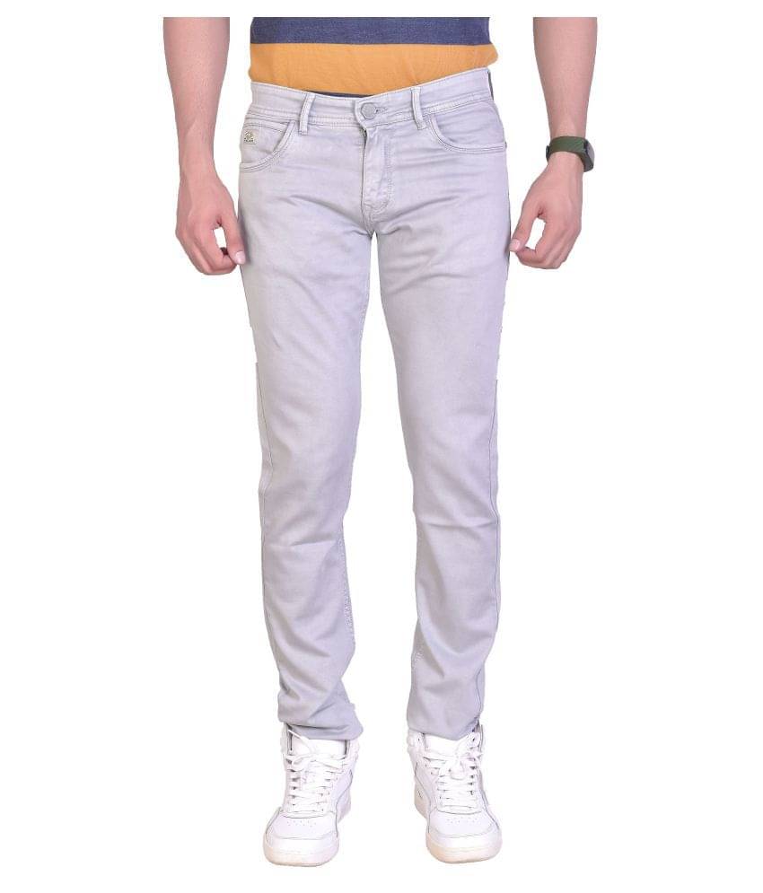     			Frod Slim Fit Solid Men's Jeans - Grey ( Pack of 1 )