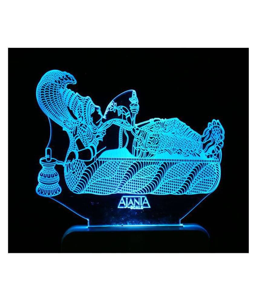 SUPER AJANTA 2011 Sree Padmanabh 3D Night Lamp Multi - Pack of 1 SUPER AJANTA 2011 Sree Padmanabh 3D Night Lamp Multi - Pack of 1