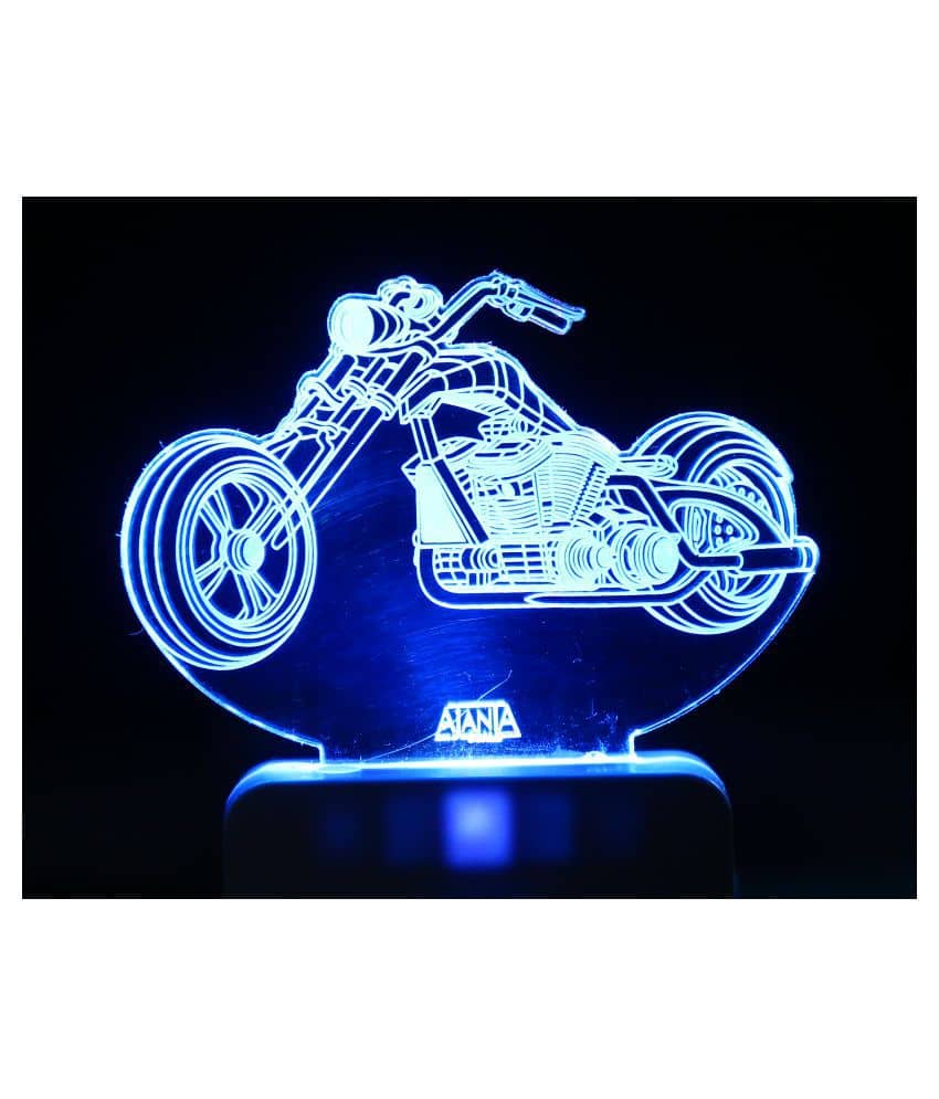 SUPER AJANTA 2026 Bike  Racing Bike 3D Night Lamp Multi - Pack of 1 - Electricals | Buy online on ZillyBuy