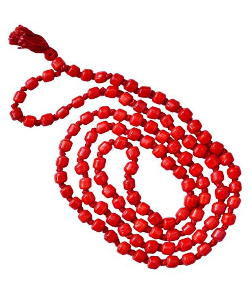     			vikki collection Red Agate Hakik Japa Mala 108 + 1 Beads 100% Original Lal Hakik Mala Agate Rosary