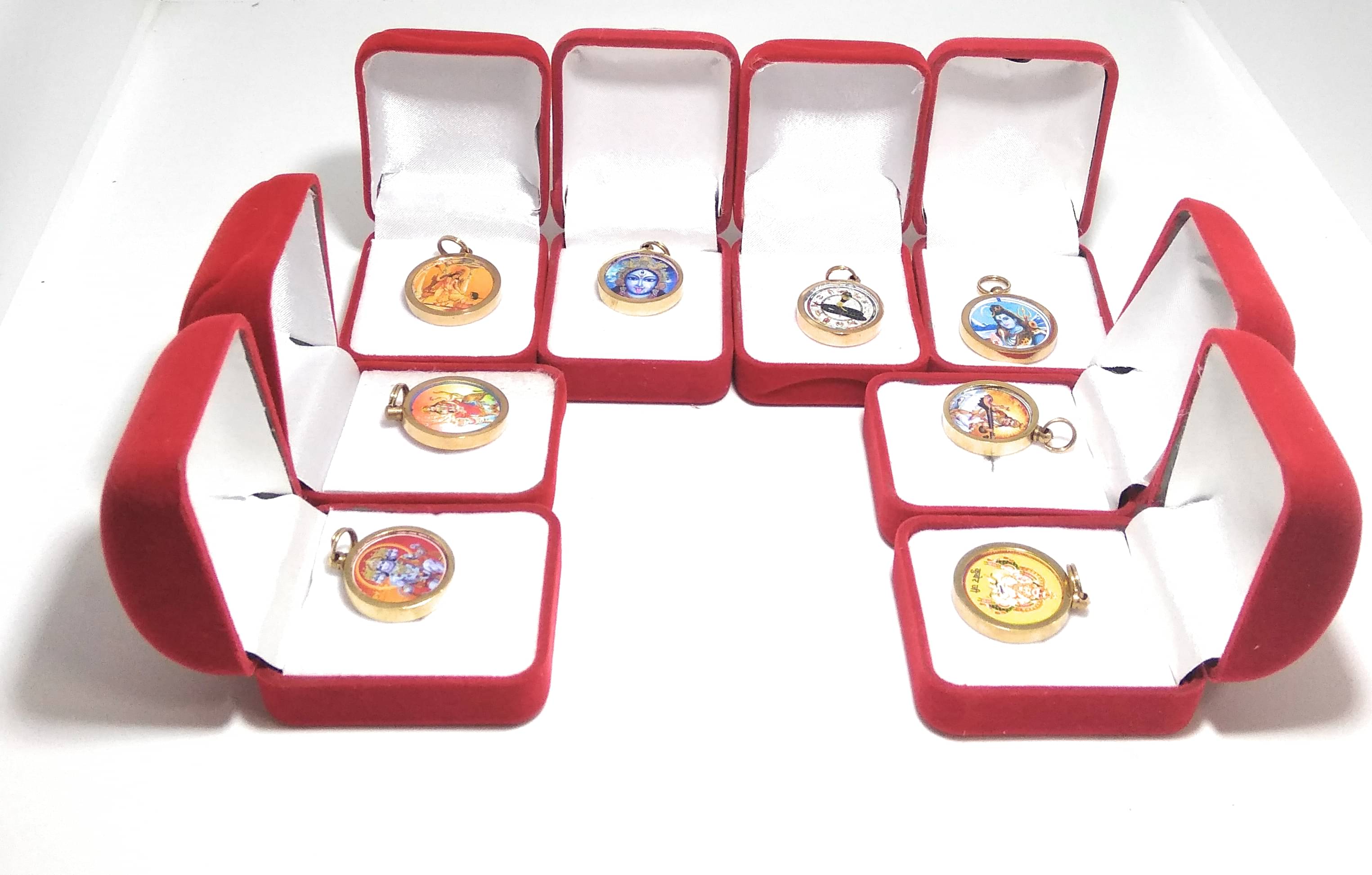 8 Combo Set of Yantra Locket ( Baglamukhi Yantra Locket , Vashikaran Yantra Locket , Kaal Sarp Yantra Locket , Maha Mritunjya Yantra Locket , Panchmukhi Yantra Locket , Durga Bisa Yantra Locket , Sarswati Yantra Locket , Kuber Yantra Locket ) 8 Combo Set of Yantra Locket ( Baglamukhi Yantra Locket , Vashikaran Yantra Locket , Kaal Sarp Yantra Locket , Maha Mritunjya Yantra Locket , Panchmukhi Yantra Locket , Durga Bisa Yantra Locket , Sarswati Yantra Locket , Kuber Yantra Locket )