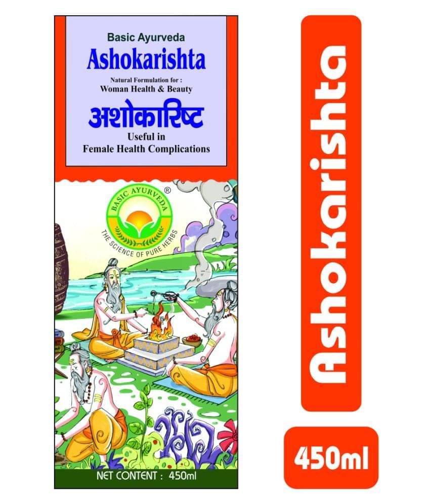     			Basic Ayurveda Ashokarishtha Liquid 450 ml Pack Of 5