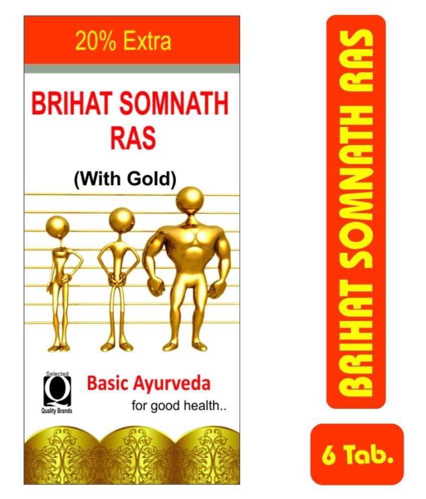     			Basic Ayurveda Brihat Somnath Ras Tablet 6 no.s Pack of 3