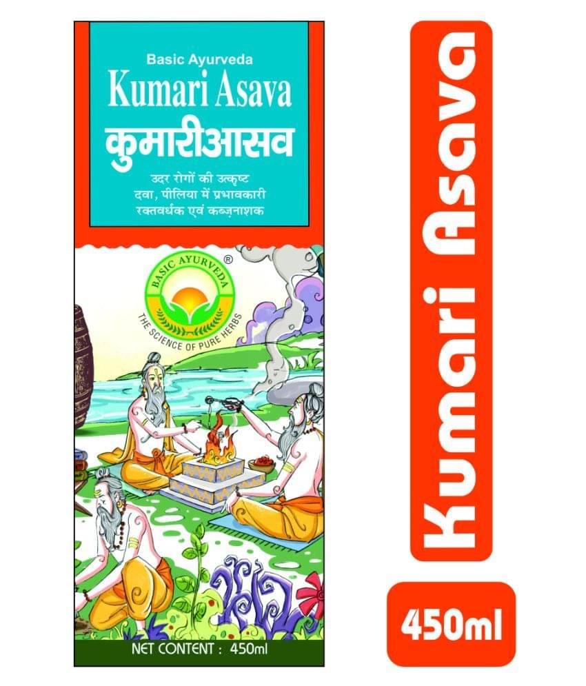     			Basic Ayurveda Kumari Asava Liquid 450 ml Pack Of 4