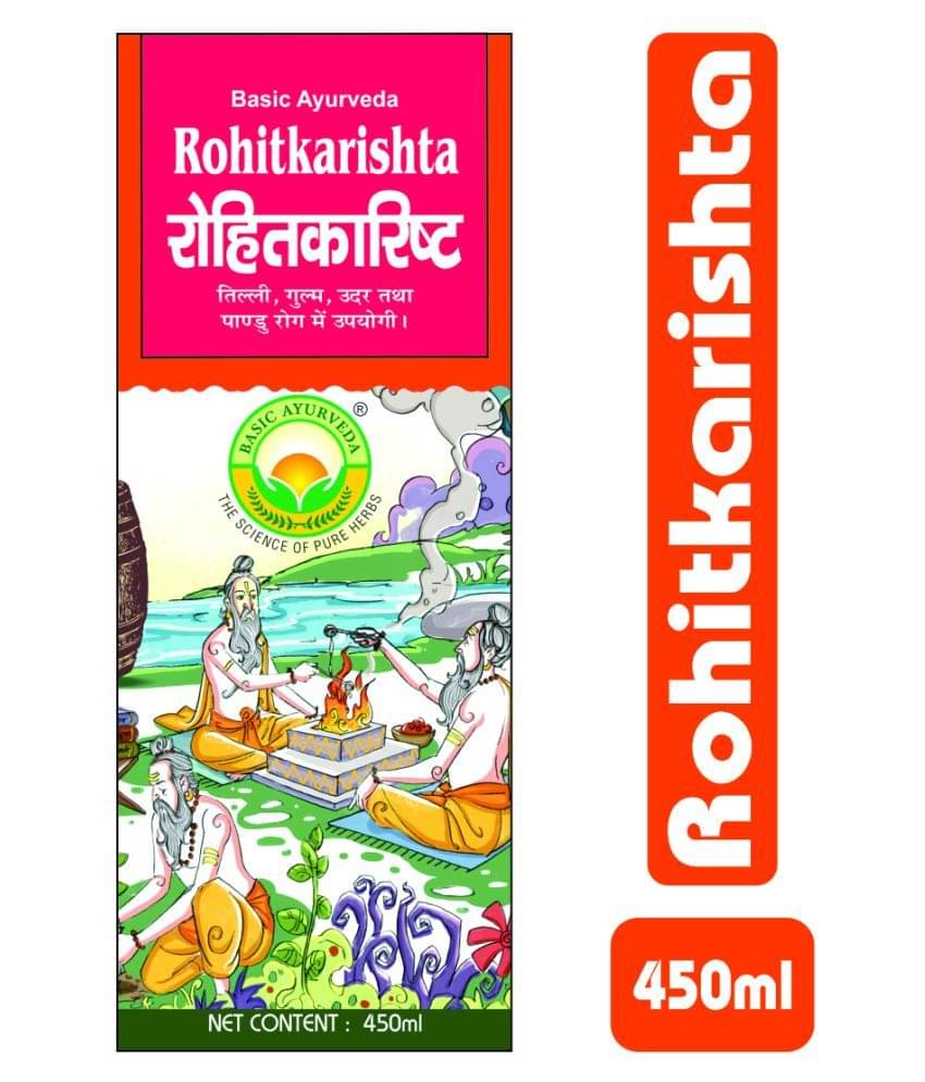     			Basic Ayurveda Rohitakarishta Liquid 450 ml Pack Of 4